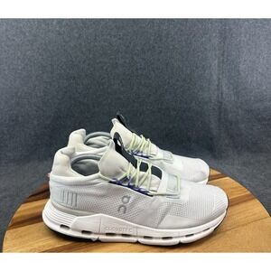 On Cloud Cloudnova Mens Size 10 White Mineral Athletic Walk Gym Sneakers Shoes